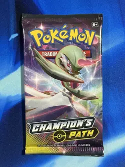 Pokemon 2020 Sword & Shield Champions Path Booster Pack Lot X4 Artset Nm Mint - Image 2