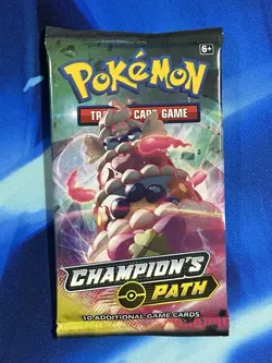 Pokemon 2020 Sword & Shield Champions Path Booster Pack Lot X4 Artset Nm Mint - Image 4