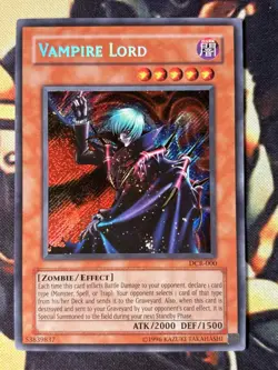 Yugioh: Vampire Lord - DCR-000 - Secret Rare - Unlimited - LP - Image 1