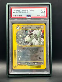PSA Mint 9- Magneton Holo Rare H19/H32 WOTC E-Reader- 2003 Pokemon Skyridge - Image 1