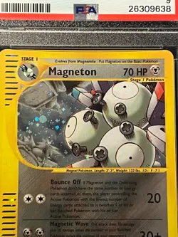 PSA Mint 9- Magneton Holo Rare H19/H32 WOTC E-Reader- 2003 Pokemon Skyridge - Image 3