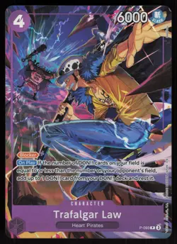 One Piece Promotion Cards #P-093 Trafalgar Law (Illustration Box Vol.6) - Image 1