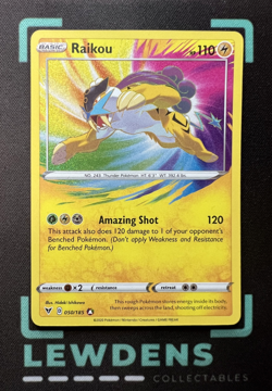 Raikou - 050/185 - Amazing Rare - Vivid Voltage - Pokemon Card - Image 1