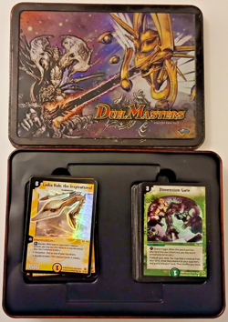 Vintage Wizards of the Coast DuelMasters Collectors Set Tin With 100+ Cards 2004 - Image 1