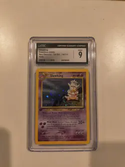 CGC 9 MINT Slowking Neo Genesis 1st Edition Holo Rare 14/111 SWIRL Pokemon Card - Image 1