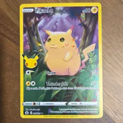 Pokemon Pikachu 005/025 Celebrations Holo Rare Basic Card 60HP Gnaw Thunder Jolt - Image 1