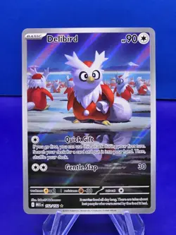 Delibird 152/132 Illustration Rare IR Pokemon Card Game TCG Mega Evolution Holo - Image 1