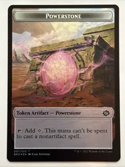 MTG The Brothers' War Powerstone / Zombie Token Foil 007/011 NM - Image 1