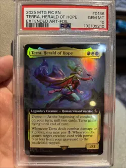 Terra, Herald of Hope (Extended Art)l, Foil) - Final Fantasy - PSA Gem Mint 10 - Image 1