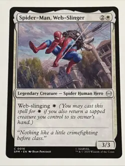 MTG Universes Beyond: Spider-man Spider-Man, Web-Slinger 0016 NM - Image 1