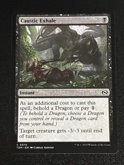 MTG Tarkir: Dragonstorm Caustic Exhale 0074 NM - Image 1