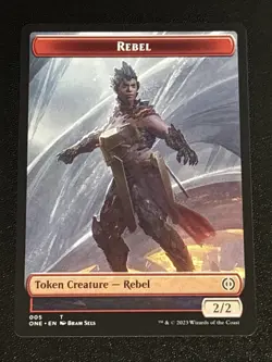 MTG Phyrexia: All Will Be One Rebel Token 005 NM - Image 1