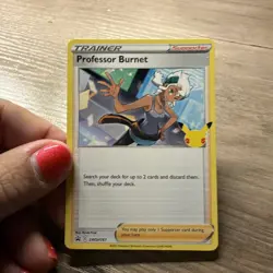 Pokemon TCG-Professor Burnet SWSH167 Black Star Promo - Image 1