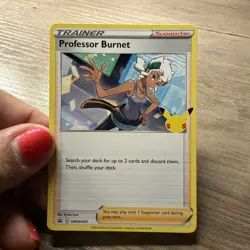 Pokemon TCG-Professor Burnet SWSH167 Black Star Promo - Image 2