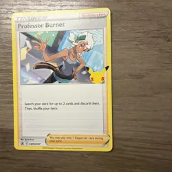 Pokemon TCG-Professor Burnet SWSH167 Black Star Promo - Image 5