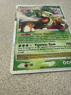Pokemon Torterra LV.X DP09 Diamond & Pearl Level Up Holo Promo 2007 - Image 2