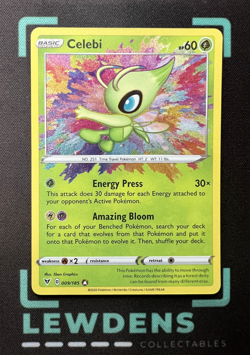 Celebi - 009/185 - Amazing Rare - Vivid Voltage - Pokemon Card - Image 1