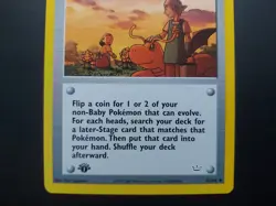 Pokemon - Pokemon Breeder Fields 62/64 Uncommon 1st Edition Neo Revelation - Image 3