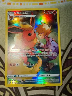 Flareon TG01/TG30 Holo Brilliant Stars Trainer Gallery Pokemon - Image 3