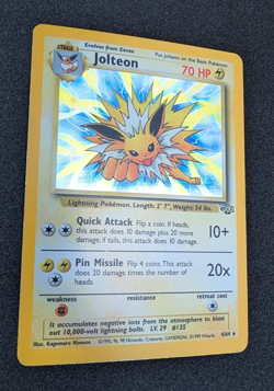 Jolteon 4/64 Jungle Unlimited - Holo Rare - Pokemon TCG - MP/HP - Vintage 1999 - Image 3