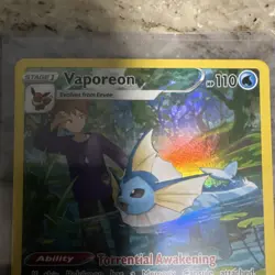 Pokemon TCG Vaporeon TG02/TG30 Brilliant Stars Ultra Rare Full Art Holo 110 HP … - Image 2