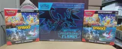 POKEMON PHANTASMAL FLAMES ETB + (2) SURGING SPARKS BUNDLE SEALED BOX LOT - Image 1