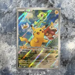 Pikachu 027 SV: Scarlet & Violet Promo Full Art Holo Pokemon TCG - Image 1
