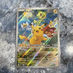 Pikachu 027 SV: Scarlet & Violet Promo Full Art Holo Pokemon TCG - Image 2