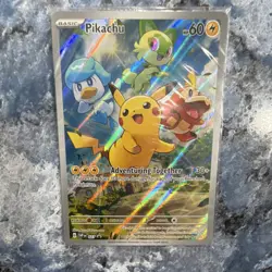 Pikachu 027 SV: Scarlet & Violet Promo Full Art Holo Pokemon TCG - Image 3