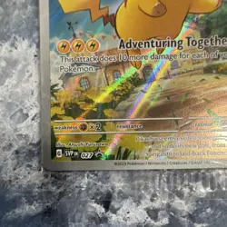 Pikachu 027 SV: Scarlet & Violet Promo Full Art Holo Pokemon TCG - Image 4