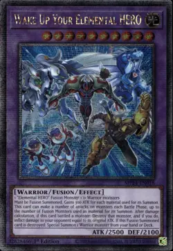 Wake Up Your Elemental Hero 1st Ed Quarter Century MP24-EN018 Yu-Gi-Oh! - Image 1