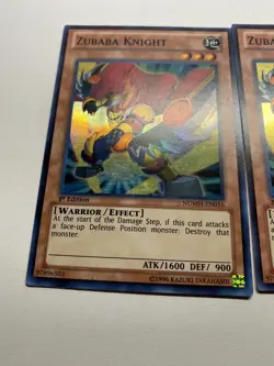 Yugioh 3X Zubaba Knight 1st Edition Super Rare NUMH-EN016 HP - Image 2