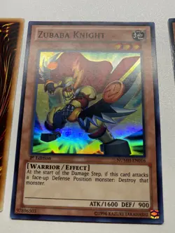Yugioh 3X Zubaba Knight 1st Edition Super Rare NUMH-EN016 HP - Image 4