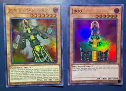 Yu-Gi-Oh Jinzo and Jinzo The Machine Menace LED7-EN031 1st Ed Ultra Rare Set - Image 2