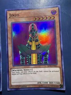 Yu-Gi-Oh Jinzo and Jinzo The Machine Menace LED7-EN031 1st Ed Ultra Rare Set - Image 5