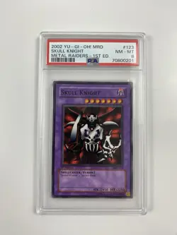 Yugioh Skull Knight MRD 1st Edition PSA 8 2002 Low Pop - Image 1
