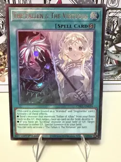 Yu-Gi-Oh! The Fallen & the Virtuous - Ultra Rare 1st Edition CH01-EN019 NM - Image 1