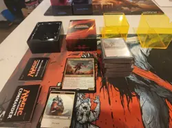 MTG Wade Into Battle Commander 2015 Deck w/Oversized Card and Tokens EDH - Image 1