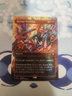 Disrupt Decorum (Commander Masters)(Rare)(Borderless)(Foil) - Image 1