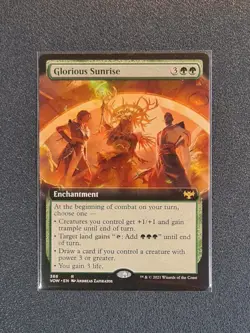 MTG Glorious Sunrise - Extended Art - VOW - Near Mint+ Condition - Image 1