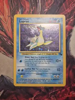 Lapras 10/62 Fossil Pokemon Holo Rare Unlimited WOTC 1999 MP/HP - Image 1