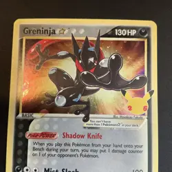 Pokemon Greninja Gold Star SWSH144 Celebrations Black Star Promo NM - Image 2