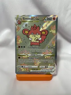 Pokemon Simisear VSTAR Ultra Rare Full Art GG37/GG70 Crown Zenith HP260 Holo - Image 1