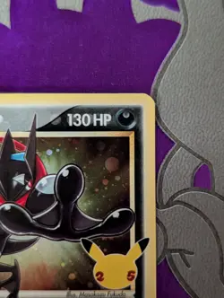 Pokemon Greninja Gold Star SWSH144 Celebrations Black Star Promo NM Condition - Image 4