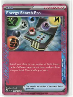 Pokemon Energy Search Pro 176/191 Holofoil SV08: Surging Sparks ACE SPEC Rare - Image 1