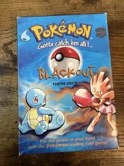Wizards of the Coast 1999 Pokemon Blackout Theme Deck COMPLETE - Lightly Played - Image 1