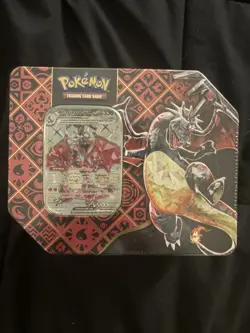 Sealed Pokemon Paldean Fates Charizard EX Tin – Charizard EX Promo – New - Image 1