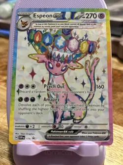 Pokemon Espeon EX SVP 175 Premium Figure Collection Black Star Promo - Image 1