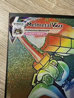 Pokemon TCG Melmetal VMAX Holo Ultra Rare Card 080/078 Rainbow - Image 3