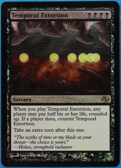 Temporal Extortion FOIL Planar Chaos HEAVILY PLD Rare CARD (498852) ABUGames - Image 1
